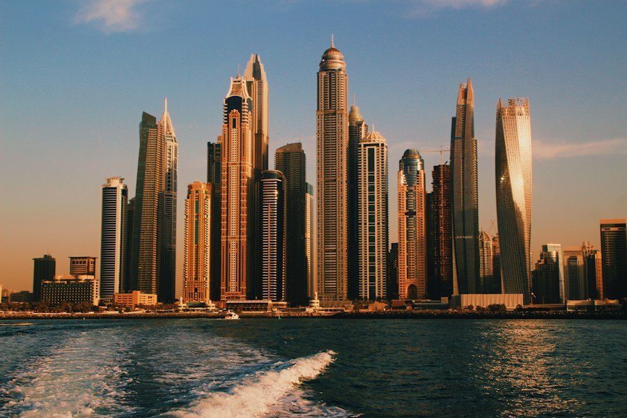 Dubai waterfront residential towers